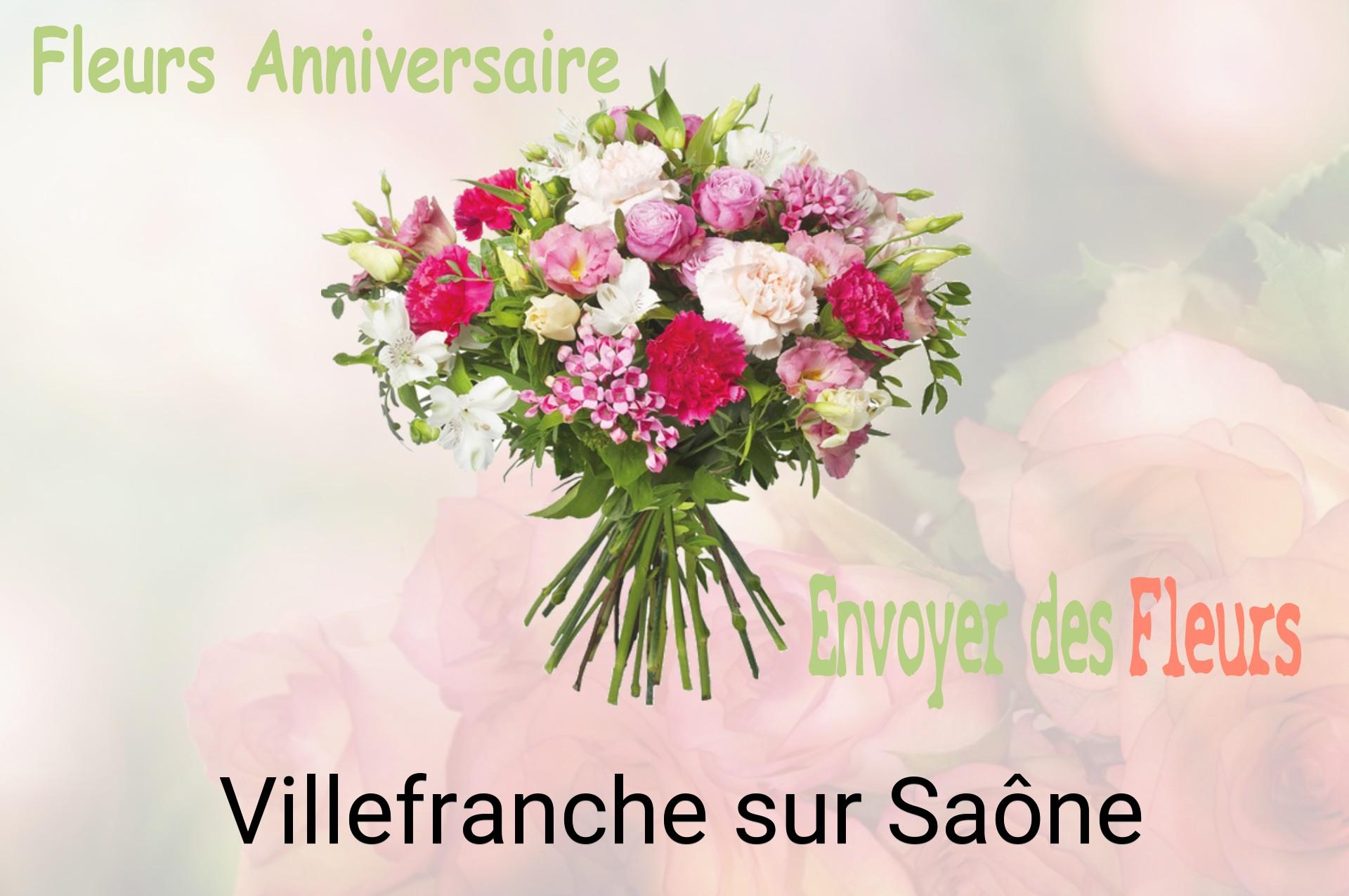Bouquet de fleurs d’anniversaire livré à Villefranche-sur-Saône